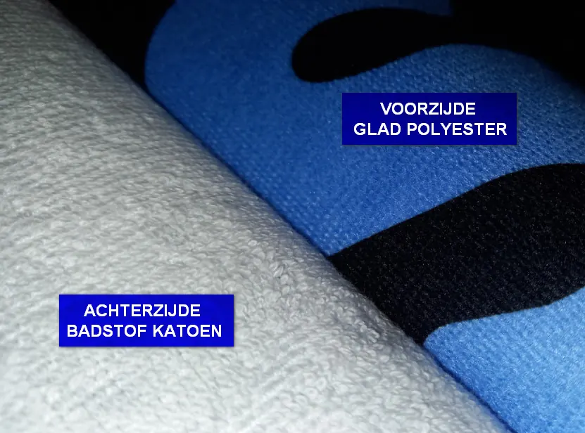 Strandlaken bedrukken met sublimatie op de gladde voorzijde
